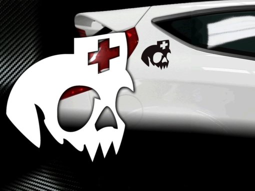 Skull Sticker Krankenschwester