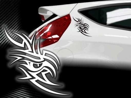 Tribal Autosticker Auge