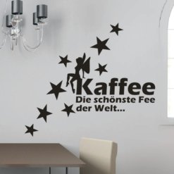 Wandtatoo Die Kaffeefee