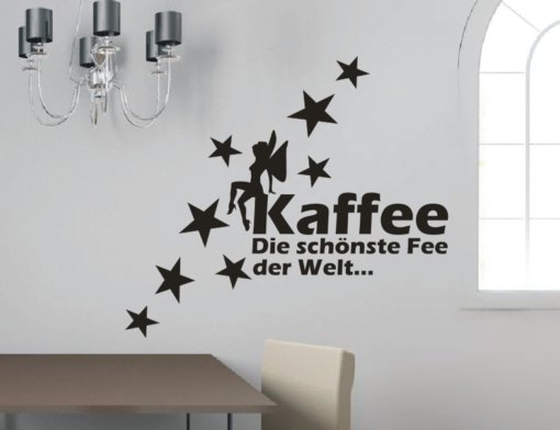 Wandtatoo Die Kaffeefee