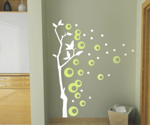 Wandtattoo Baum mit Dots