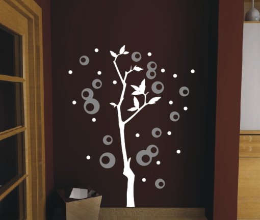 Wandtattoo Baum mit Dots