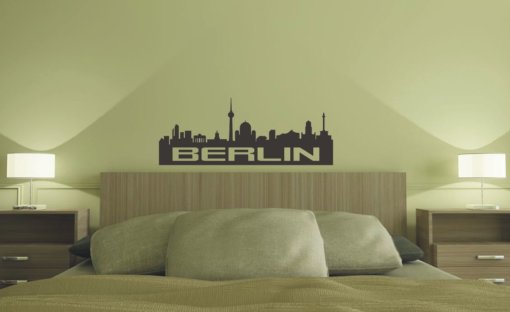 Wandtattoo Berlin Skyline Inline