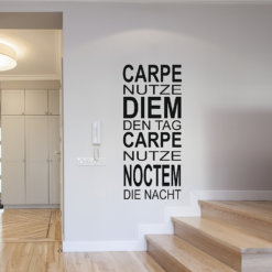 Wandtattoo Carpe Diem und Carpe Noctem