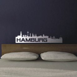 Wandtattoo Hamburg Skyline Inline