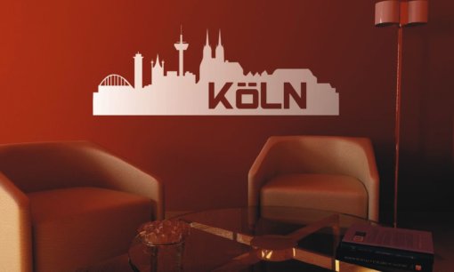 Wandtattoo Köln Skyline Inline