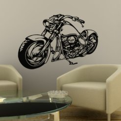Wandtattoo Motorrad Biker Cruiser