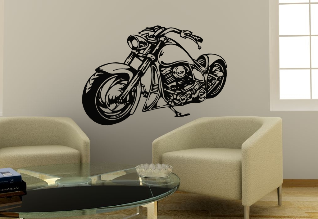 Wandtattoo Motorrad Harley Wandsticker 