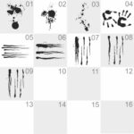 Aufkleber Blut Blutspritzer