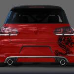 Aufkleber Drache Tribal