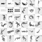 Aufkleber Gecko Eidechse