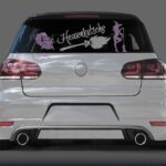 Aufkleber Hexe Besen