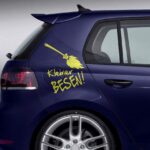 Aufkleber Hexe Besen