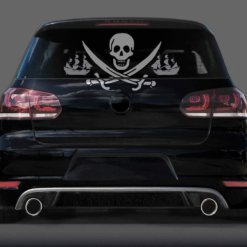 Aufkleber Pirat Jolly Roger